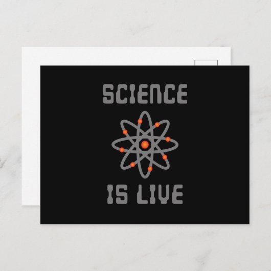 Carte Postale La science est la vie (Devant / Derrière)
