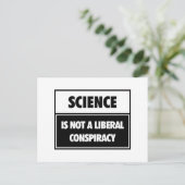 Carte Postale La science n'est pas un complot libéral. (Debout devant)