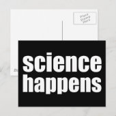 Carte Postale La science se produit (Devant / Derrière)
