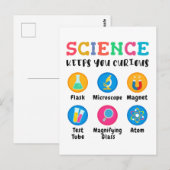 Carte Postale La science vous garde curieux (Devant / Derrière)
