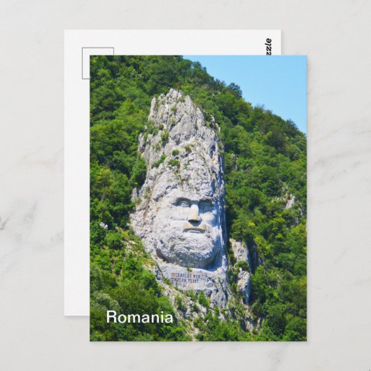 Carte Postale La sculpture rocheuse en Roumanie (Devant / Derrière)