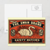 Carte Postale La Sécurité De La Marque Swan Correspond (Devant / Derrière)