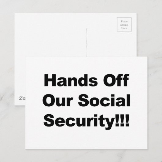 Carte Postale La sécurité sociale (Devant / Derrière)