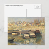 Carte Postale La Seine à Asnieres par Claude Monet (Devant / Derrière)