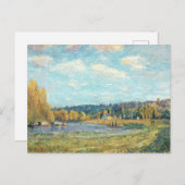 Carte Postale La Seine à Saint-Cloud Alfred Sisley (Devant / Derrière)