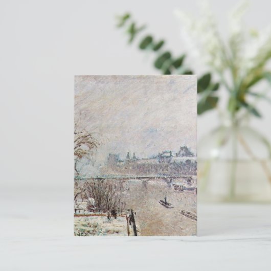 Carte Postale La Seine vue du Pont Neuf, hiver (Debout devant)