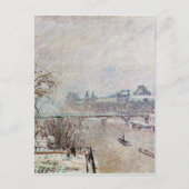 Carte Postale La Seine vue du Pont Neuf, hiver (Devant)