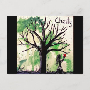 Carte Postale La série Arbres : Charité