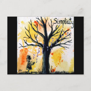 Carte Postale La série d'arbres : simplicité