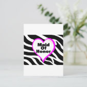 Carte Postale La Servante D'Honneur Zebra Stripes (Debout devant)