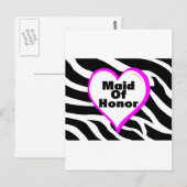 Carte Postale La Servante D'Honneur Zebra Stripes (Devant / Derrière)