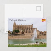 Carte Postale La Seu, Cathédrale de Palma de Majorque - Espagne (Devant / Derrière)