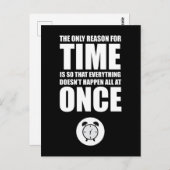 Carte Postale La Seule Raison Du Temps (Devant / Derrière)