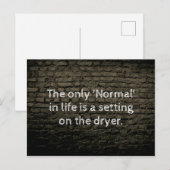 Carte Postale La seule vraie blague de la vie (Devant / Derrière)