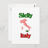 Carte Postale La Sicile Italie (Devant / Derrière)