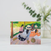 Carte Postale La sieste de Paul gauguin (Debout devant)