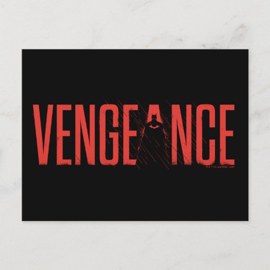 Carte Postale La silhouette Batman Vengeance (Devant)