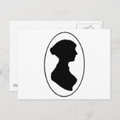 Carte Postale La silhouette de Jane Austen (Devant / Derrière)