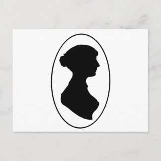 Carte Postale La silhouette de Jane Austen