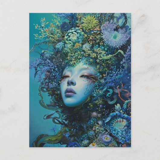 Carte Postale La Sirène de l'Océan (Devant)