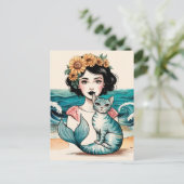 Carte Postale La Sirène et Mercat (Debout devant)