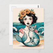 Carte Postale La Sirène et Mercat (Devant / Derrière)