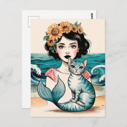 Carte Postale La Sirène et Mercat (Devant / Derrière)