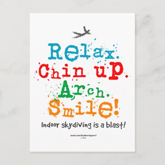 Carte Postale La Skydiving intérieure est une explosion ! (Devant)