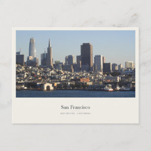 Carte Postale La skyline de San Francisco à travers la baie