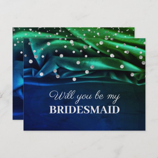 Carte Postale La Soie Verte Moderne Serez-Vous Ma Servante D'Acc (Devant / Derrière)