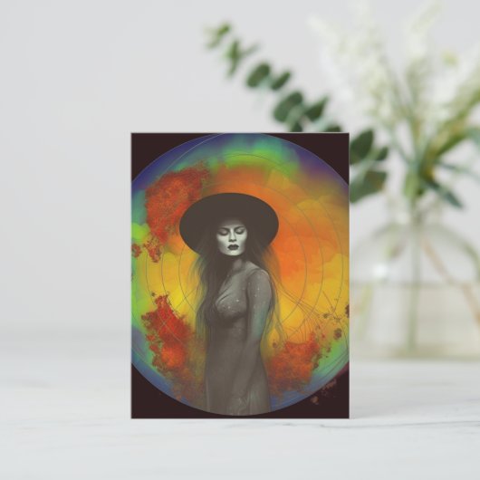 Carte Postale La sorcière (Debout devant)