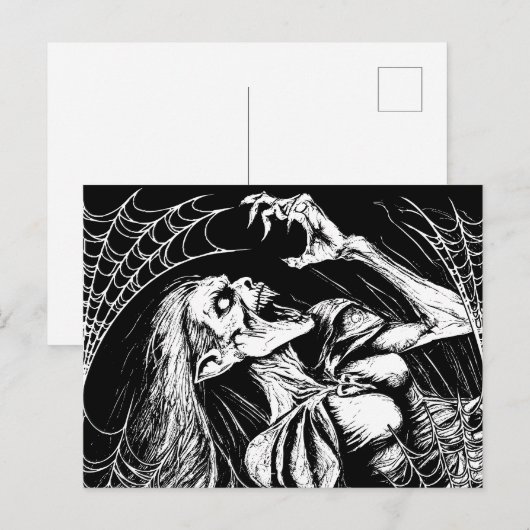 Carte Postale La sorcière (Devant / Derrière)