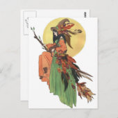 Carte Postale La Sorcière d'Automne (Devant / Derrière)