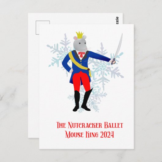 Carte Postale La souris Nutcracker Mouse King 2024 (Devant / Derrière)
