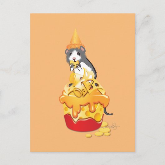 Carte Postale La Souris Qui A Eu Le Fromage (Devant)