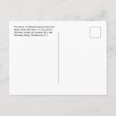 Carte Postale La statue d'Abraham Lincoln, mémorial Lincoln (Dos)