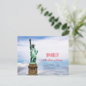 Carte Postale La Statue de la Liberté (Debout devant)
