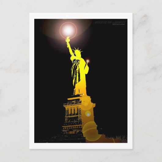Carte Postale La Statue de la Liberté (Devant)