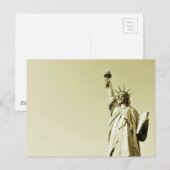 Carte Postale La statue de la liberté (Devant / Derrière)