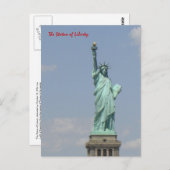 Carte Postale La Statue de la Liberté (Devant / Derrière)