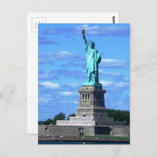 Carte Postale La Statue de la Liberté (Devant / Derrière)