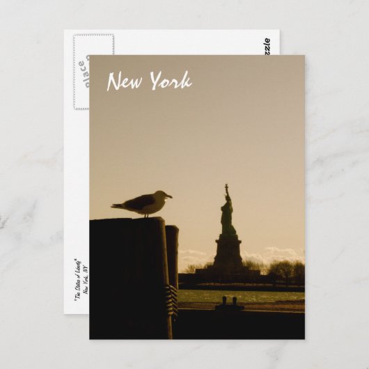 Carte Postale La Statue de la Liberté (Devant / Derrière)