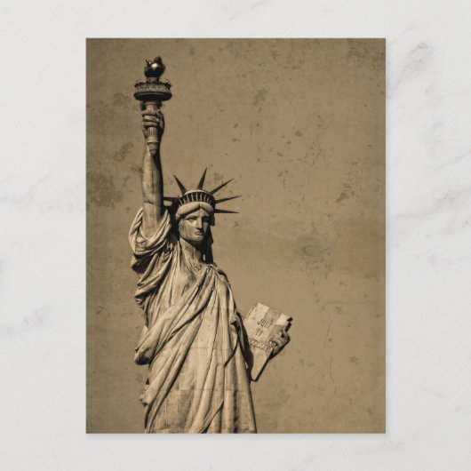 Carte Postale La Statue De La Liberté (Devant)