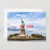 Carte Postale La Statue de la Liberté (Devant / Derrière)