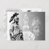 Carte Postale La statue de la liberté, Capitole des États-Unis (Devant / Derrière)