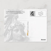 Carte Postale La statue de la liberté, Capitole des États-Unis (Dos)