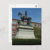 Carte Postale La statue de William Henry Harrison (Devant / Derrière)