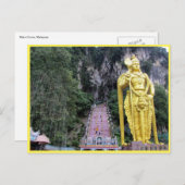 Carte Postale la statue d'or des grottes de batu (Devant / Derrière)