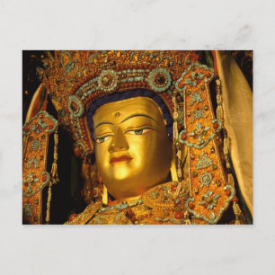 Carte Postale La statue dorée du Bouddha Jowo, le temple Jokhang