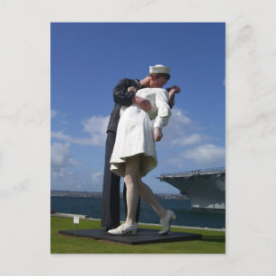 Carte Postale La statue du baiser